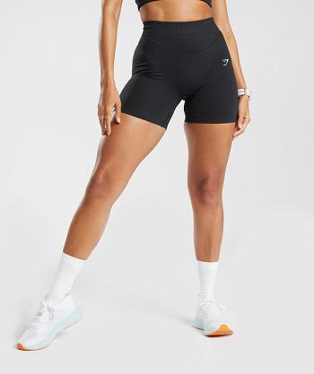 Pantalones Cortos Gymshark Sweat Seamless Sculpt Mujer Negras | CO 2764AHK